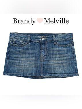 Brandy Melville John Galt malia denim mini skirt